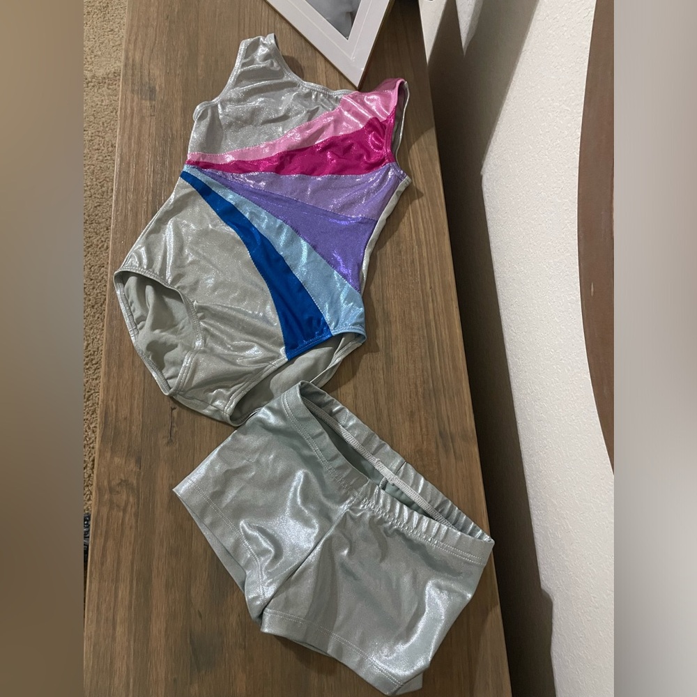 Balera Dance Leotard and Shorts Set size IC